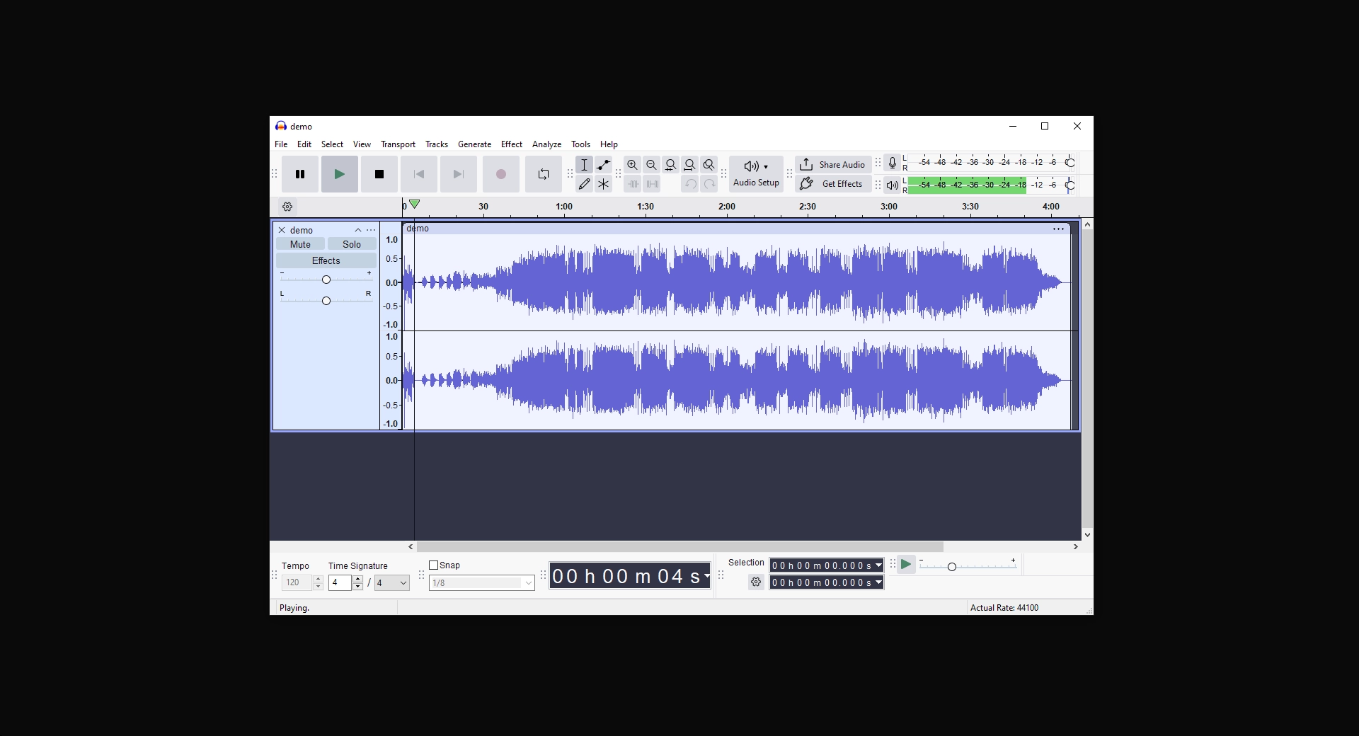 Screenshot Audacity 2