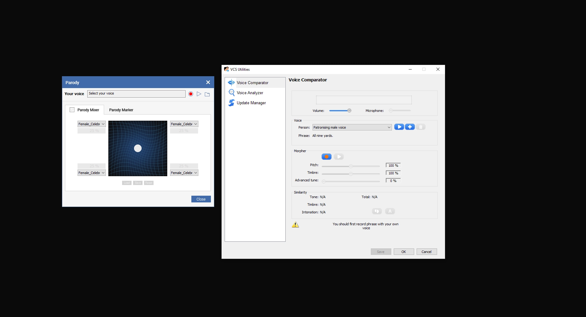 Screenshot AV Voice Changer 2