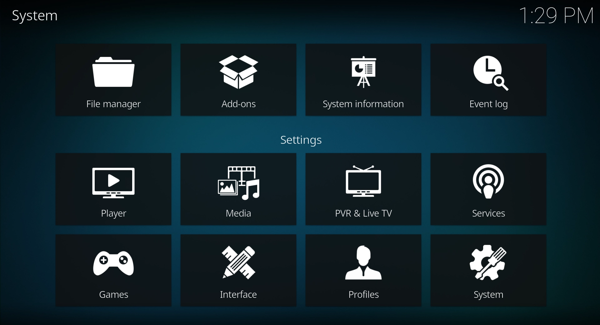 Screenshot Kodi 1