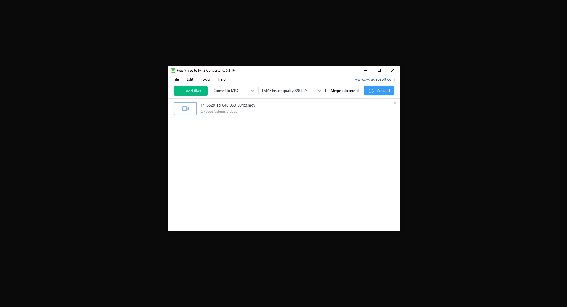 Screenshot Video to MP3 Converter 2